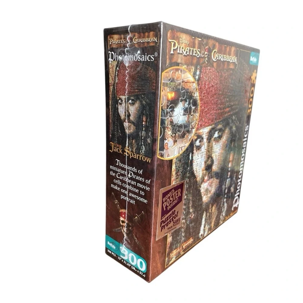 Disney Pirates of the‎ Caribbean Photomosaics Jigsaw Puzzle Jack Sparrow 300 PCS